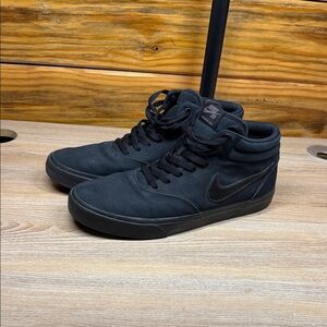Nike Black Men's Mid-Top Sneakers